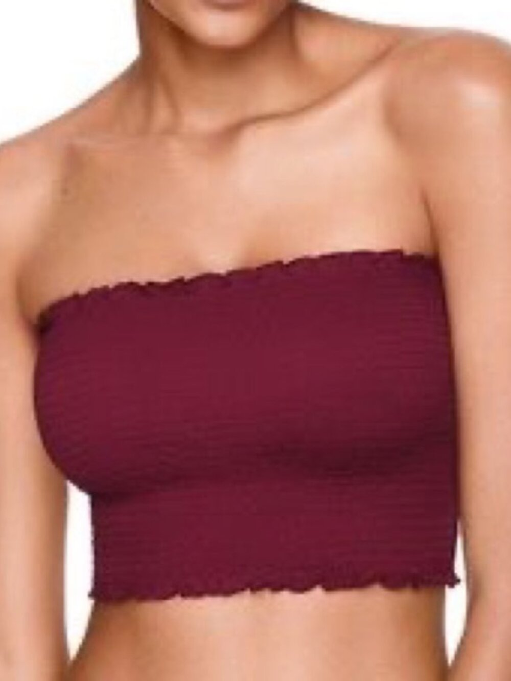 VS PINK smocked tube top size M